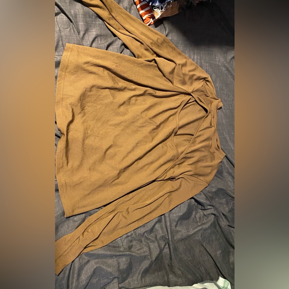 Tan sexy long Steve open in the chest, size 3x